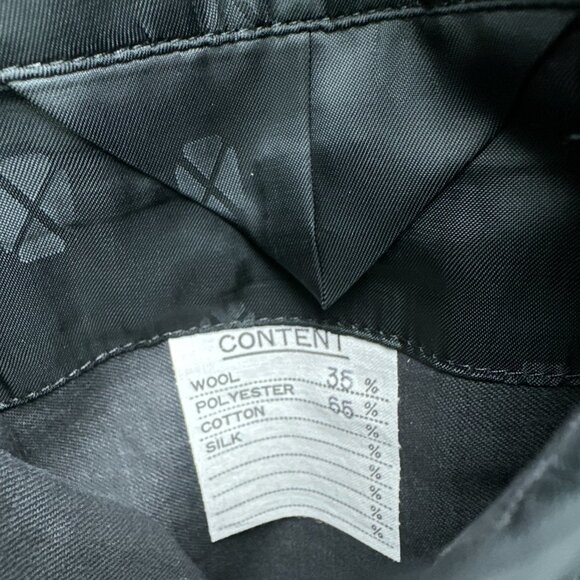 Angelo Donati Blazer Mens XL 40 Black Gold Enamel Buttons Wool Blend 2 Button - Picture 16 of 16